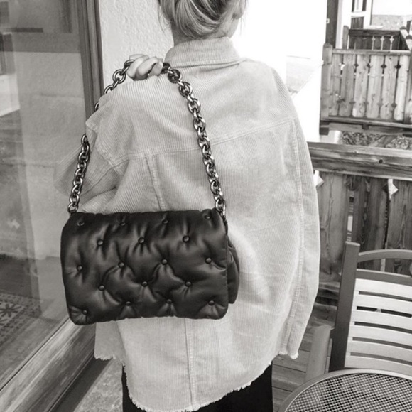 NWT Zara Quilted Maxi Crossbody Bag - Picture 11 of 16